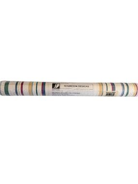 Seabrook Designs Pre-Pasted Vinyl Wallpaper Roll Striped Pattern Washable CC862